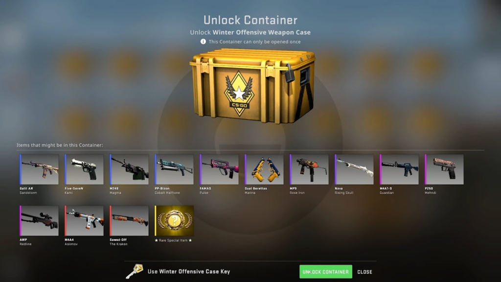 winter offensive weapon case